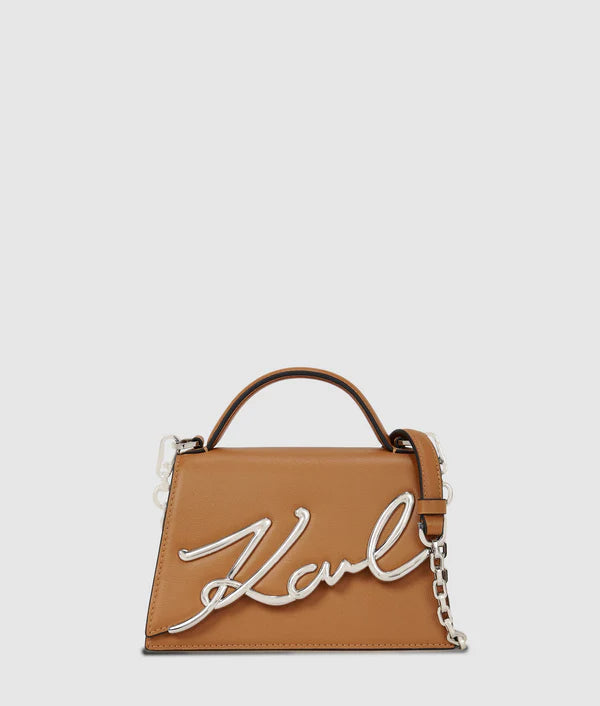 Karl Lagerfeld Ksignature Small Crossbody Bag Caramel