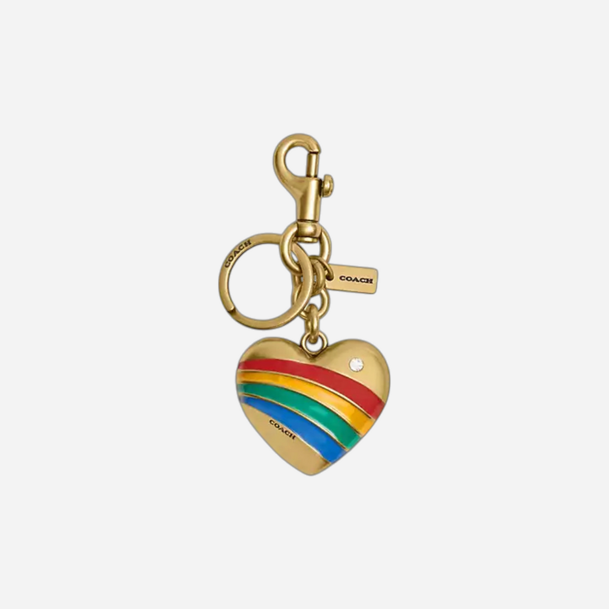 Coach Heart Bag Charm