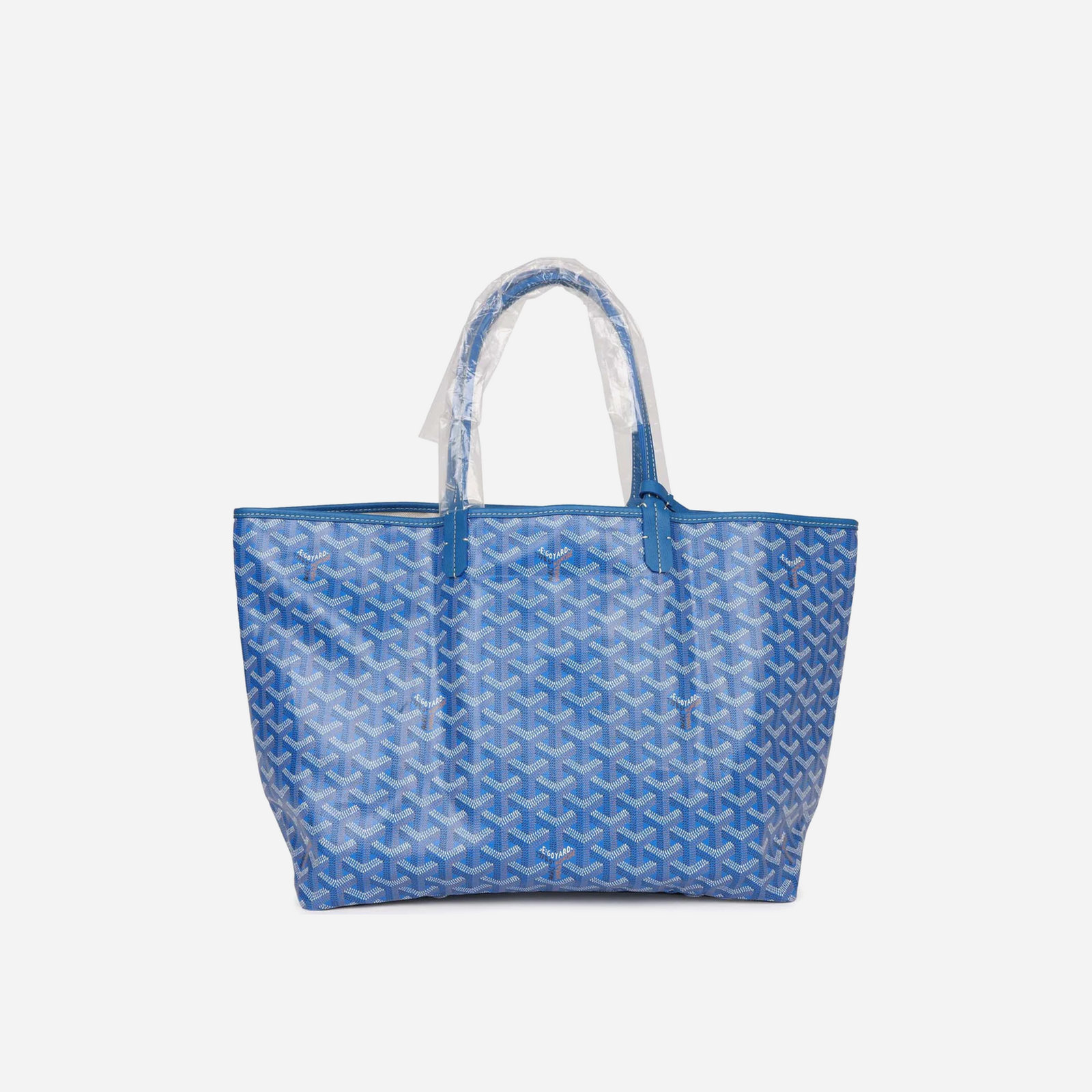 Goyard Goyardine Sky Blue Saint Louis PM Tote Bag Palladium Hardware