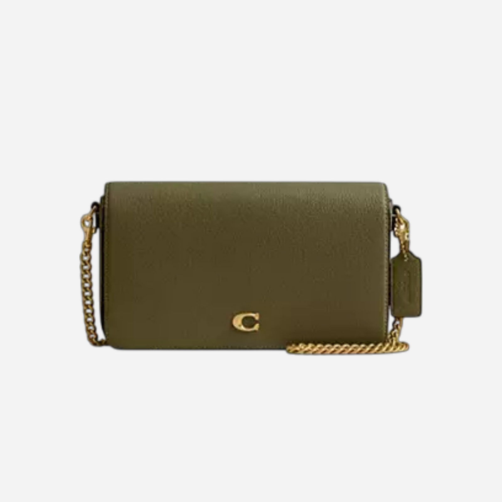 Coach Mila Crossbody Bag In Signature Canvas Brass Olive
