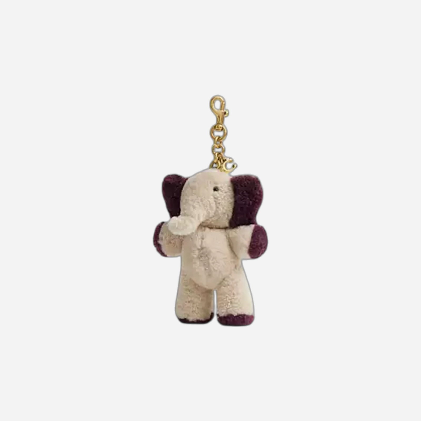 Coach Ellie Bag Charm In Shearling