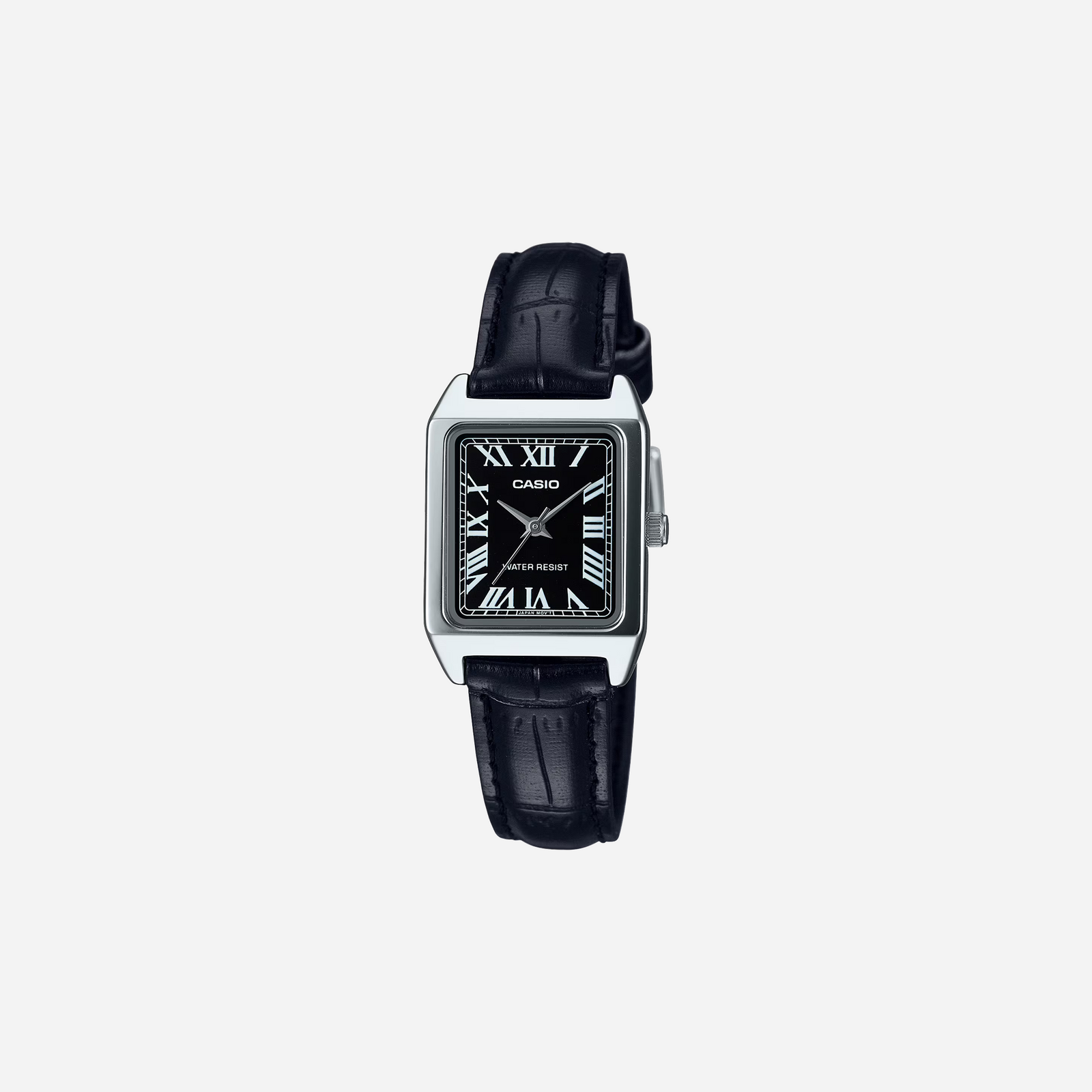 Casio Enticer LTP-V007L-1B Quartz Black Dial Analog Leather Watch WMNS