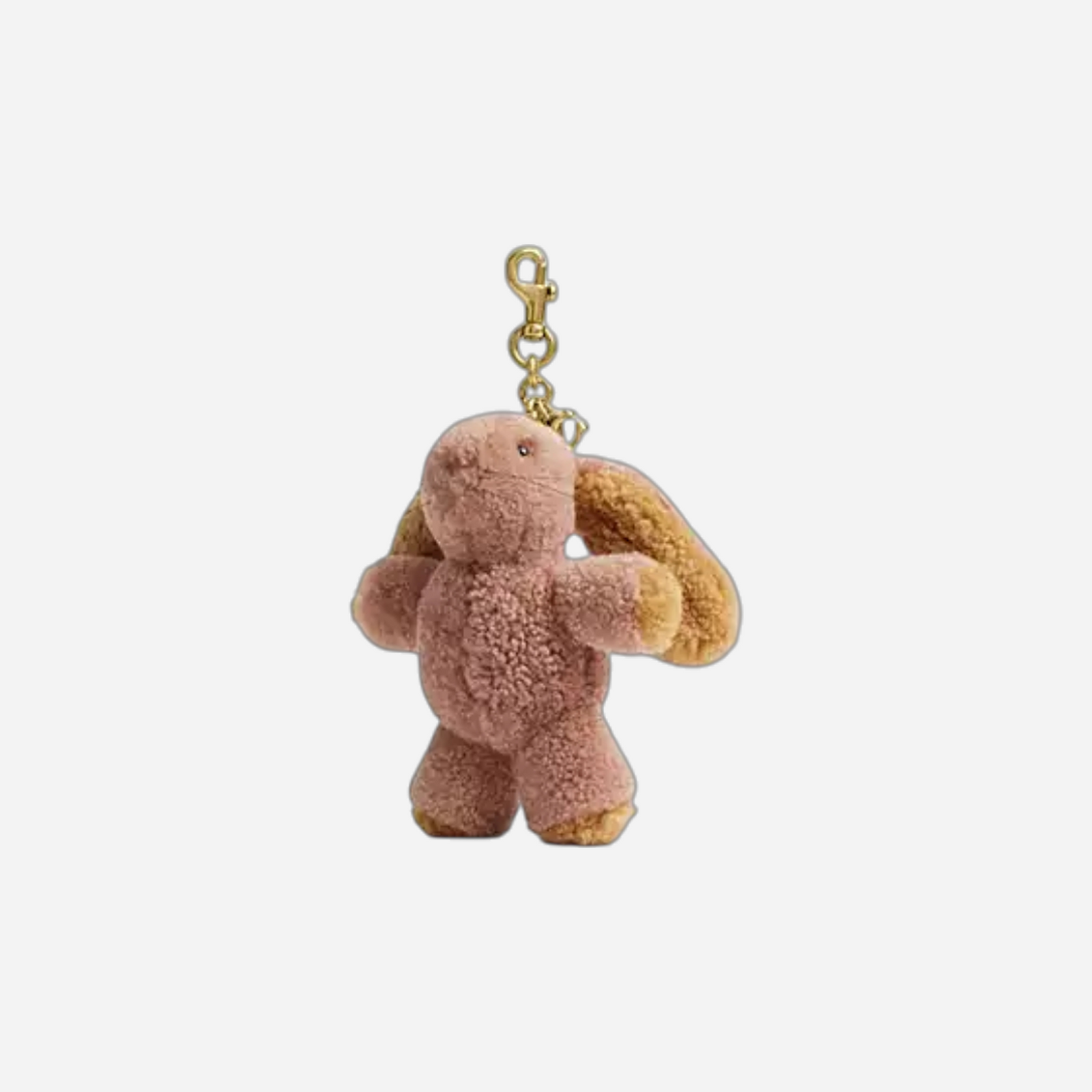 Coach Floppy Bag Charm In Shearling