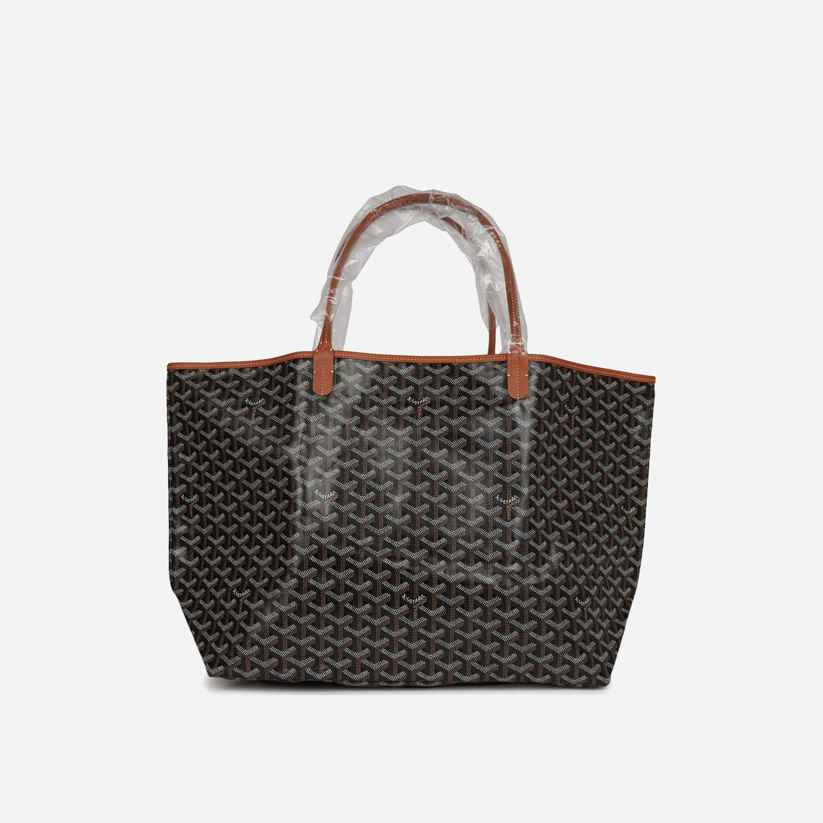 Goyard Goyardine Saint Louis GM Tote Bag Palladium Hardware Black