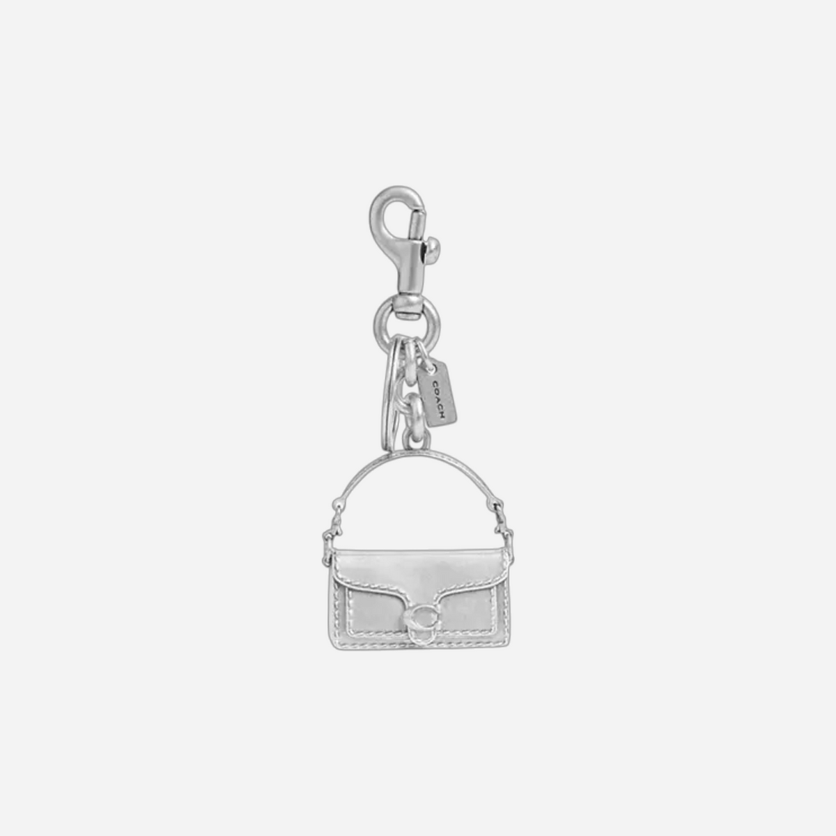 Coach Tabby Bag Charm Silver
