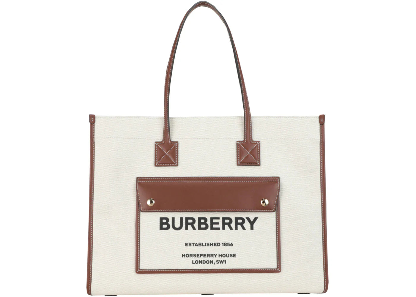 Burberry Medium Freya Tote Tan