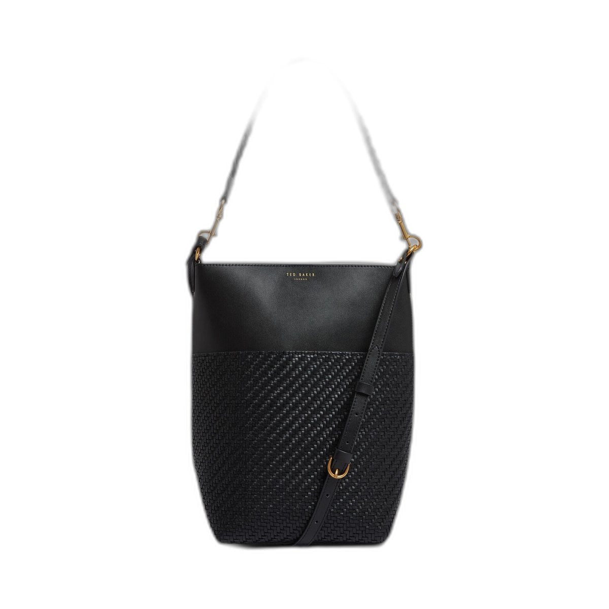 Ted Baker Wyynie Woven Texture Leather Tall Bucket Bag