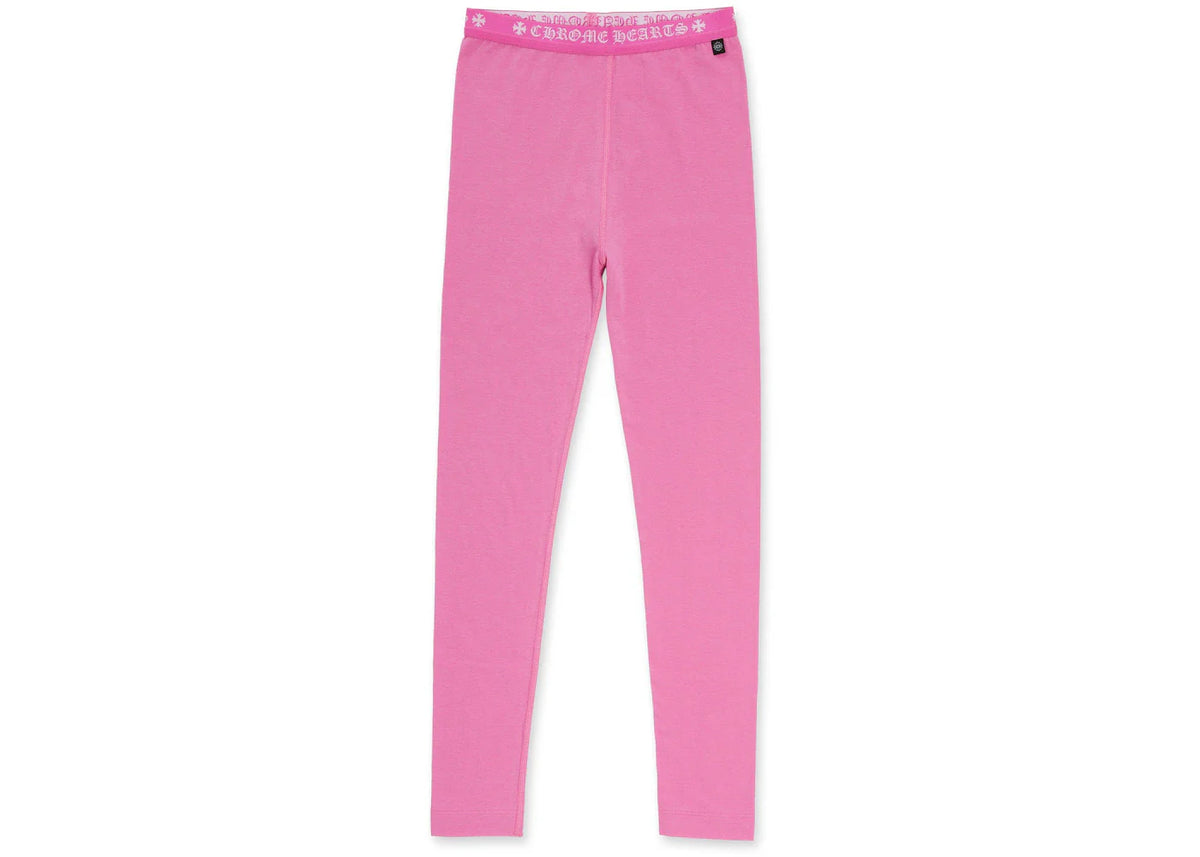 Chrome Hearts Logo Leggings Pink