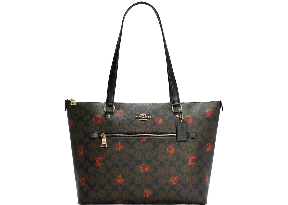 Coach Gallery Tote Bag Poppy Floral