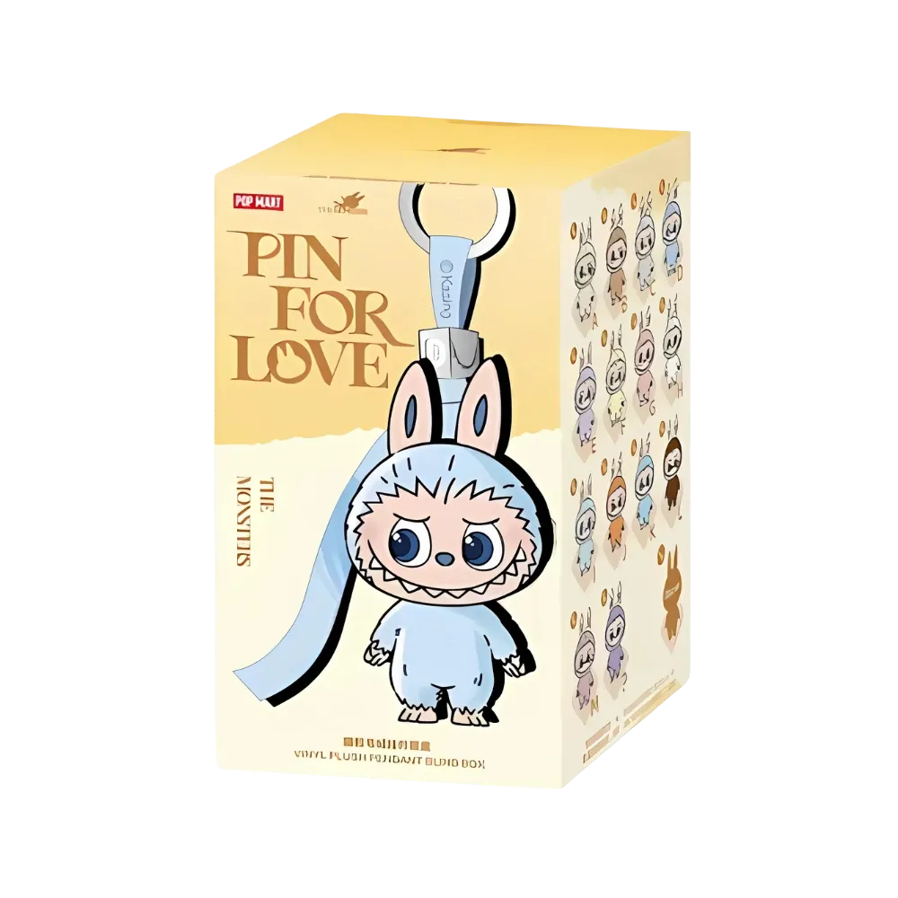 Pop Mart Labubu The Monsters Pin for Love Series Vinyl Plush Pendant (A-M) Single Blind Box