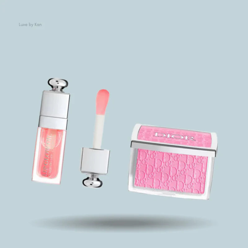 DIOR ROSY GLOW AND ADDICT LIP GLOW OIL DUO