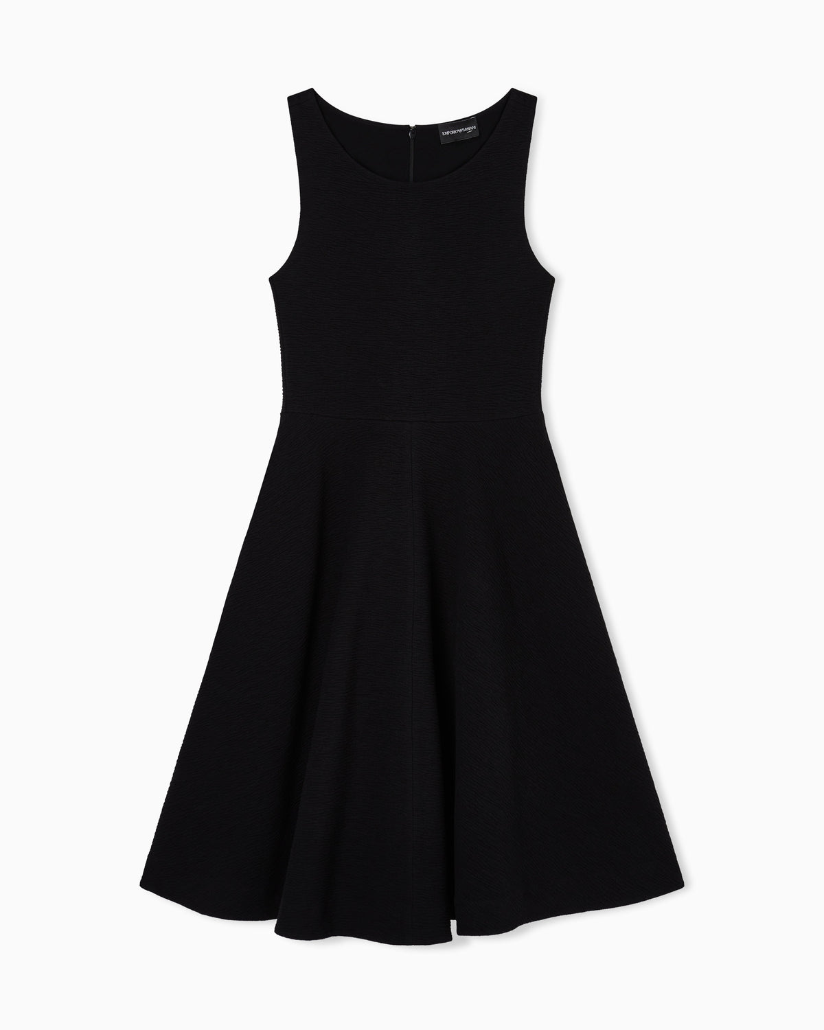 Emporio Armani Embossed jersey full-skirted dress