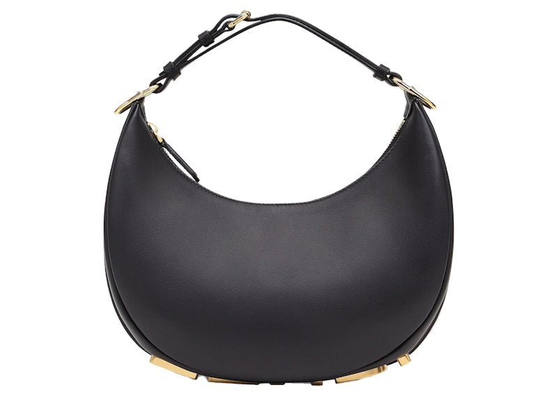 Fendi by Marc Jacobs Fendigraphy Small Black Leather Bag