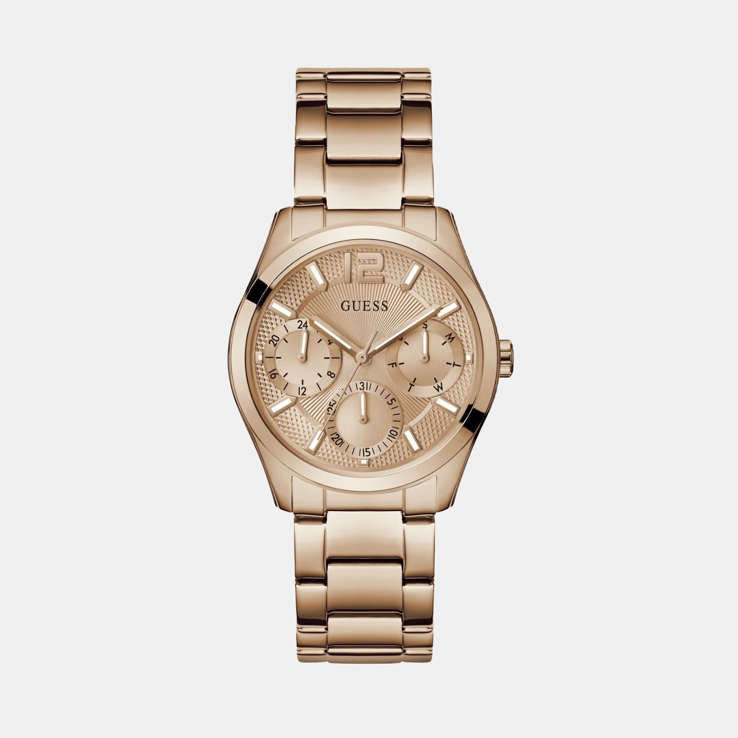 Guess Gd Zoe Women Quartz Rose Gold Dial Analog Stainless Steel Gw0760L3