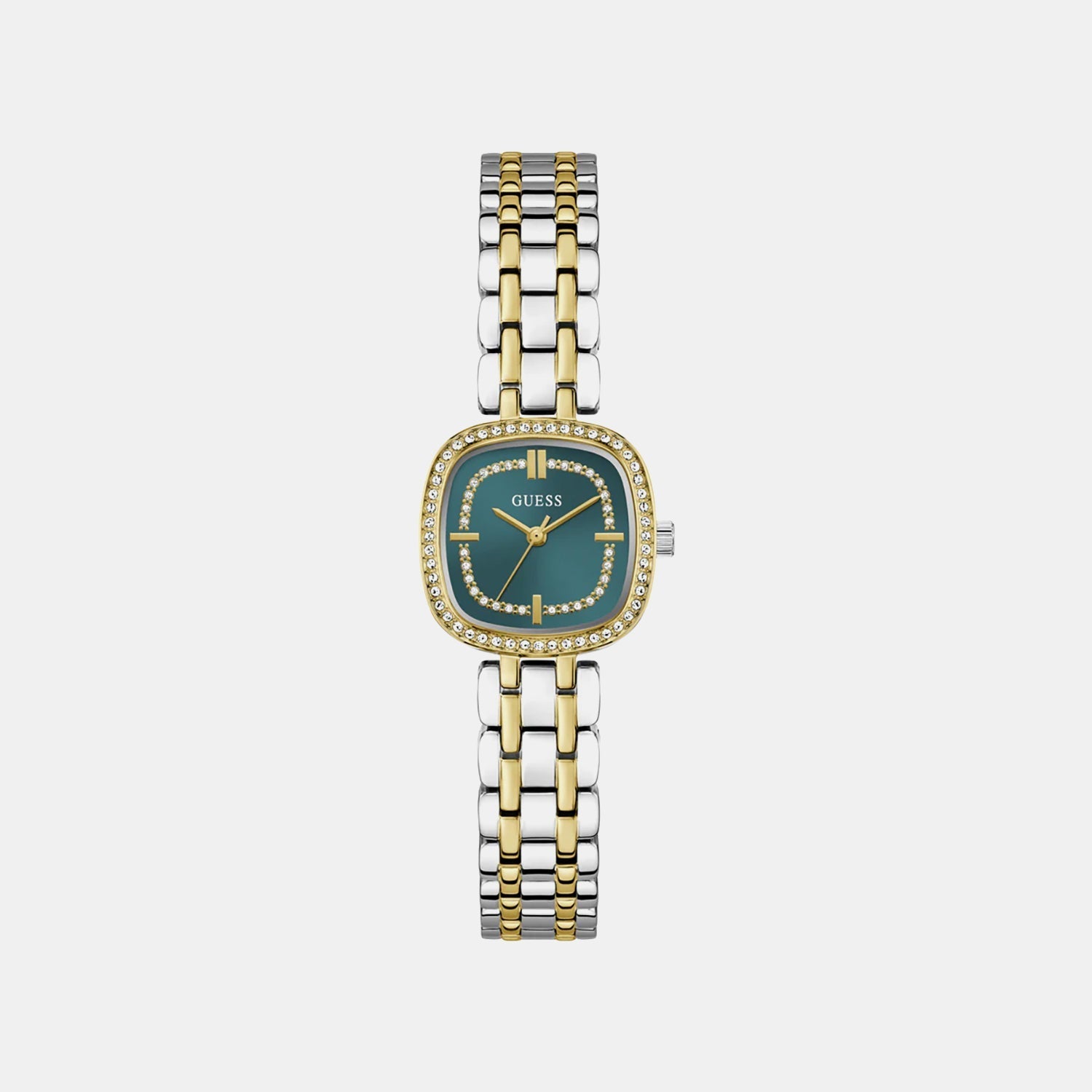 Guess Gb Hazel Women Quartz Teal Dial Analog Stainless Steel Gw1018L6