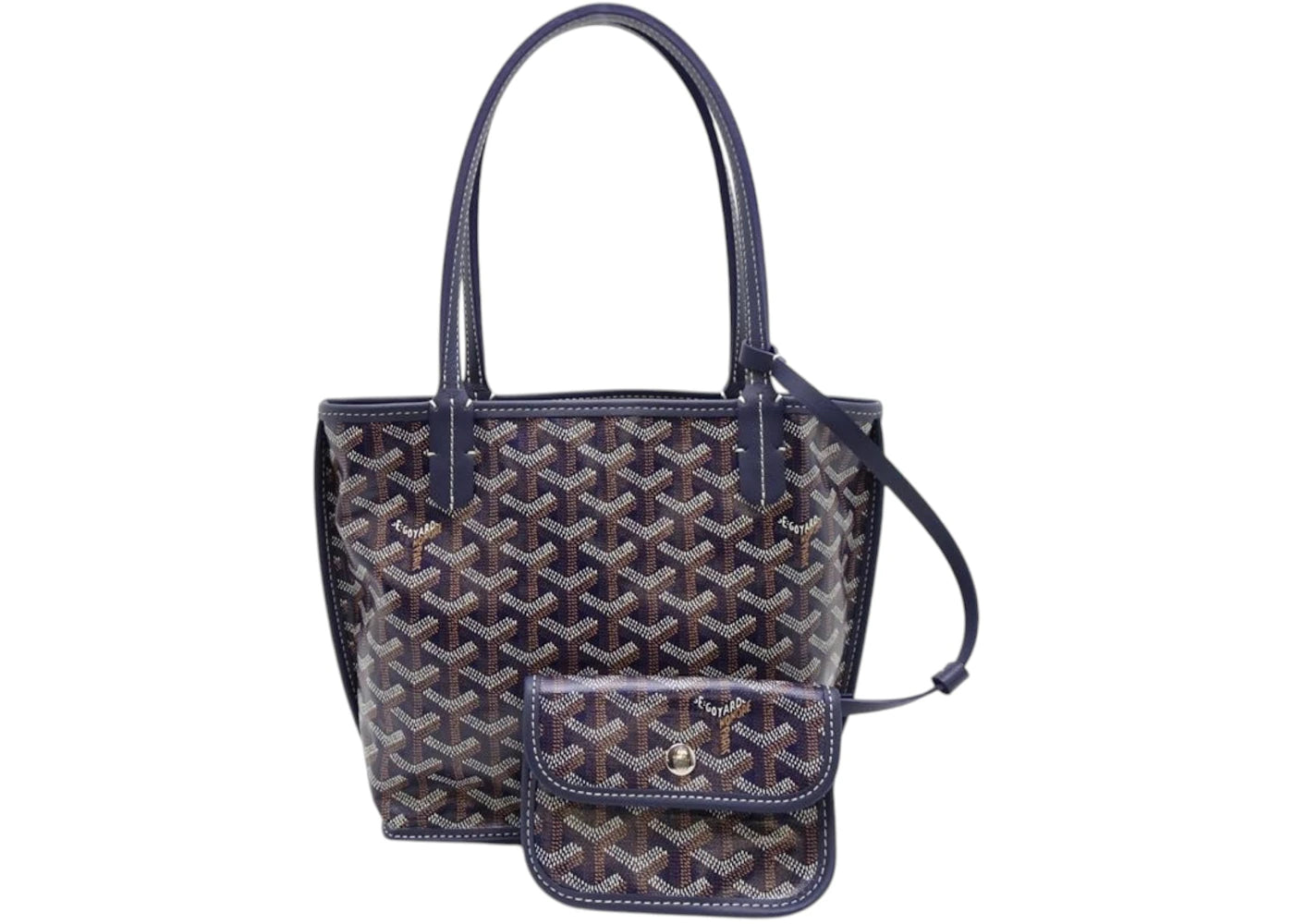 Goyard Anjou Tote Mini Navy Blue