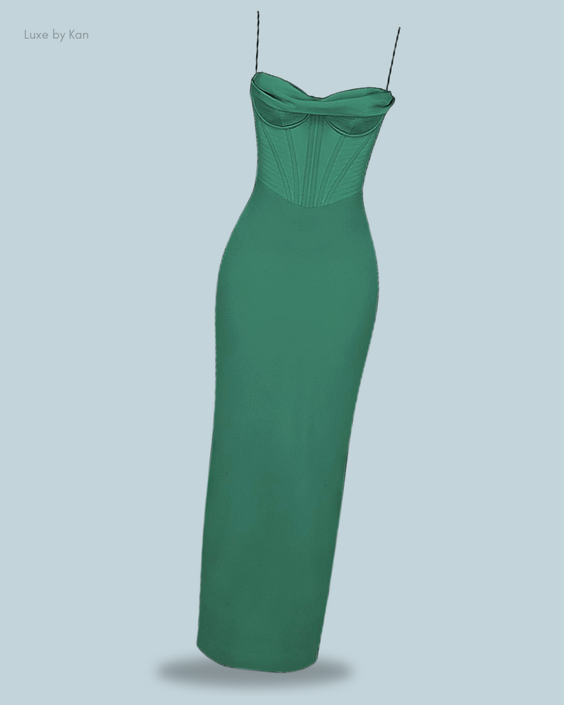 HOUSE OF CB Charmaine Corset Maxi Dress