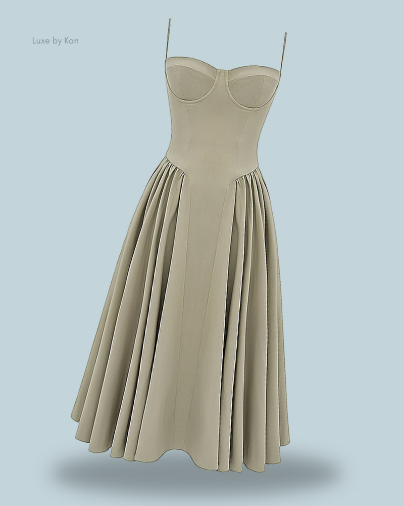 HOUSE OF CB Samaria Gathered Midi Dress