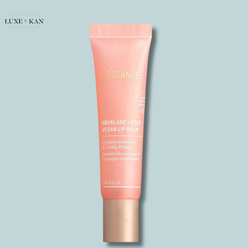 BIOSSANCE SQUALANE AND ROSE VEGAN LIP BALM 15G