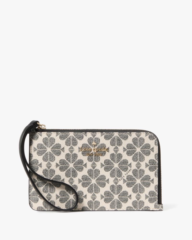 Lucy Spade Flower Small L-Zip Wristlet