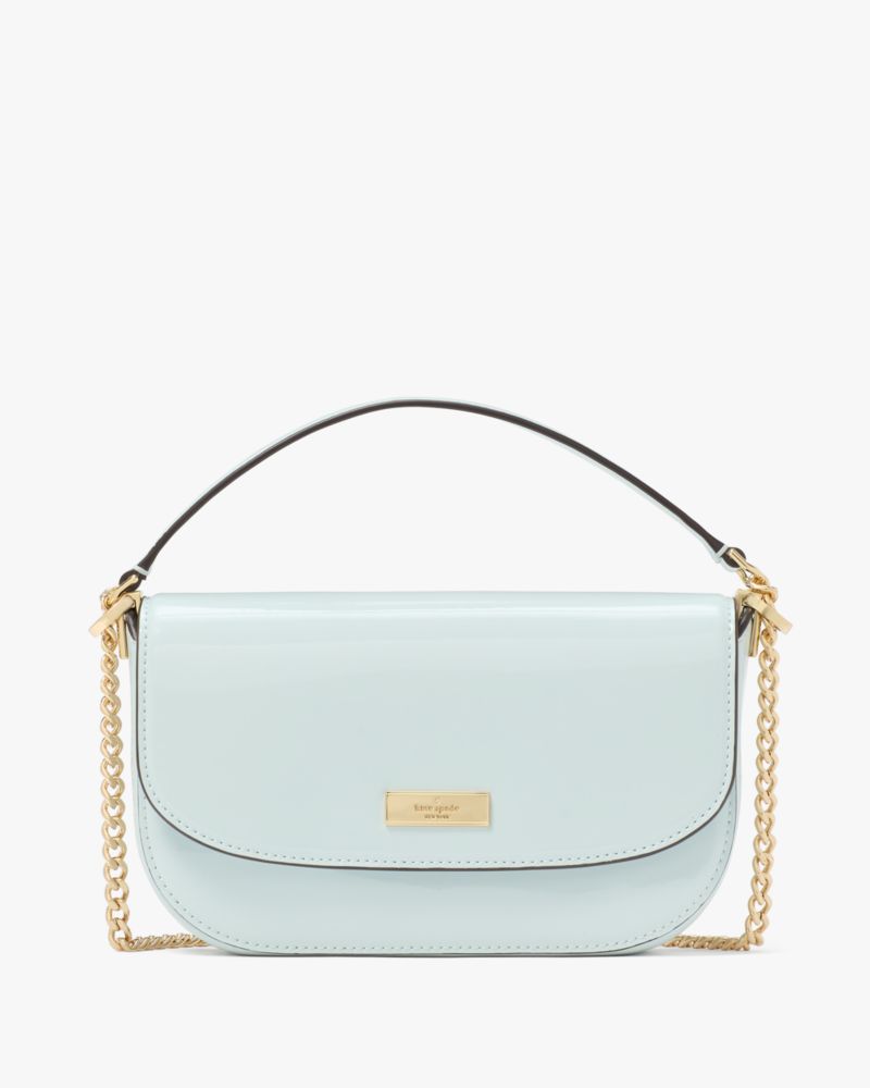 KateSpade Krista Patent Chain Crossbody Hazy Morning
