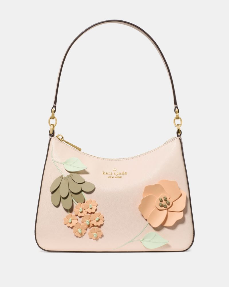KateSpade Margot Floral Shoulder Bag Fresh Peach Multi