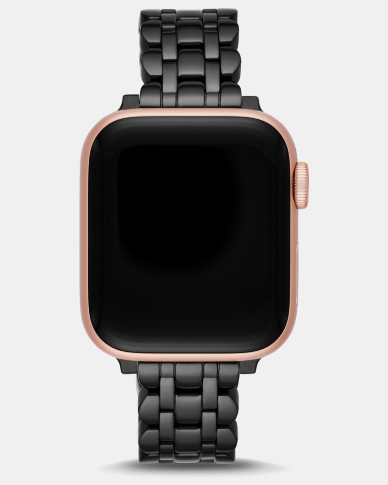 Black Scallop Link Stainless Steel Bracelet 38/40mm Band For Apple Watch®