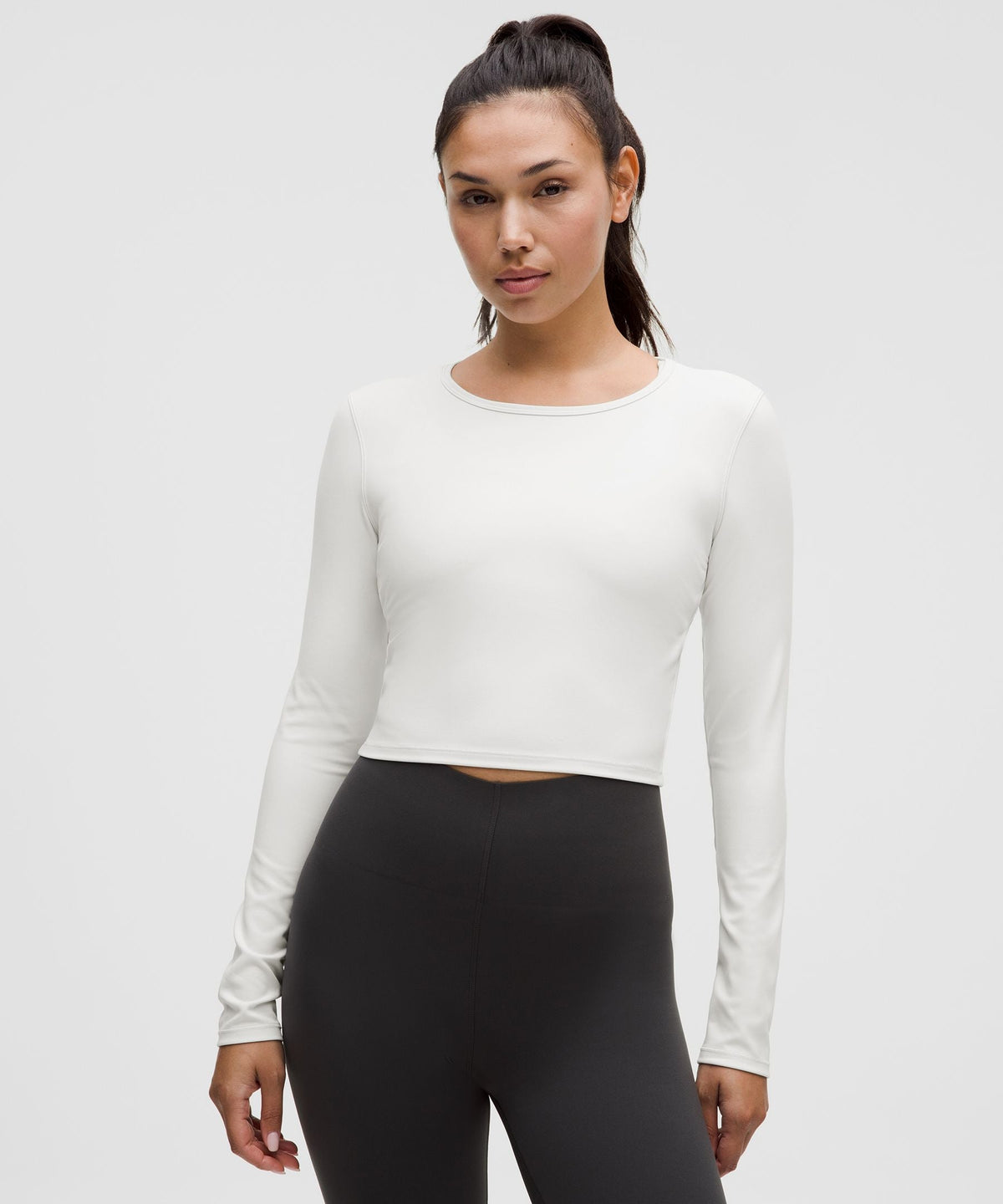 Lululemon Women's Wunder Train Cropped Long-Sleeve Shirt