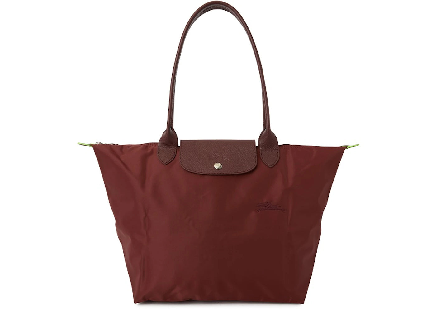 Longchamp Le Pliage Green L Shoulder Bag Wine