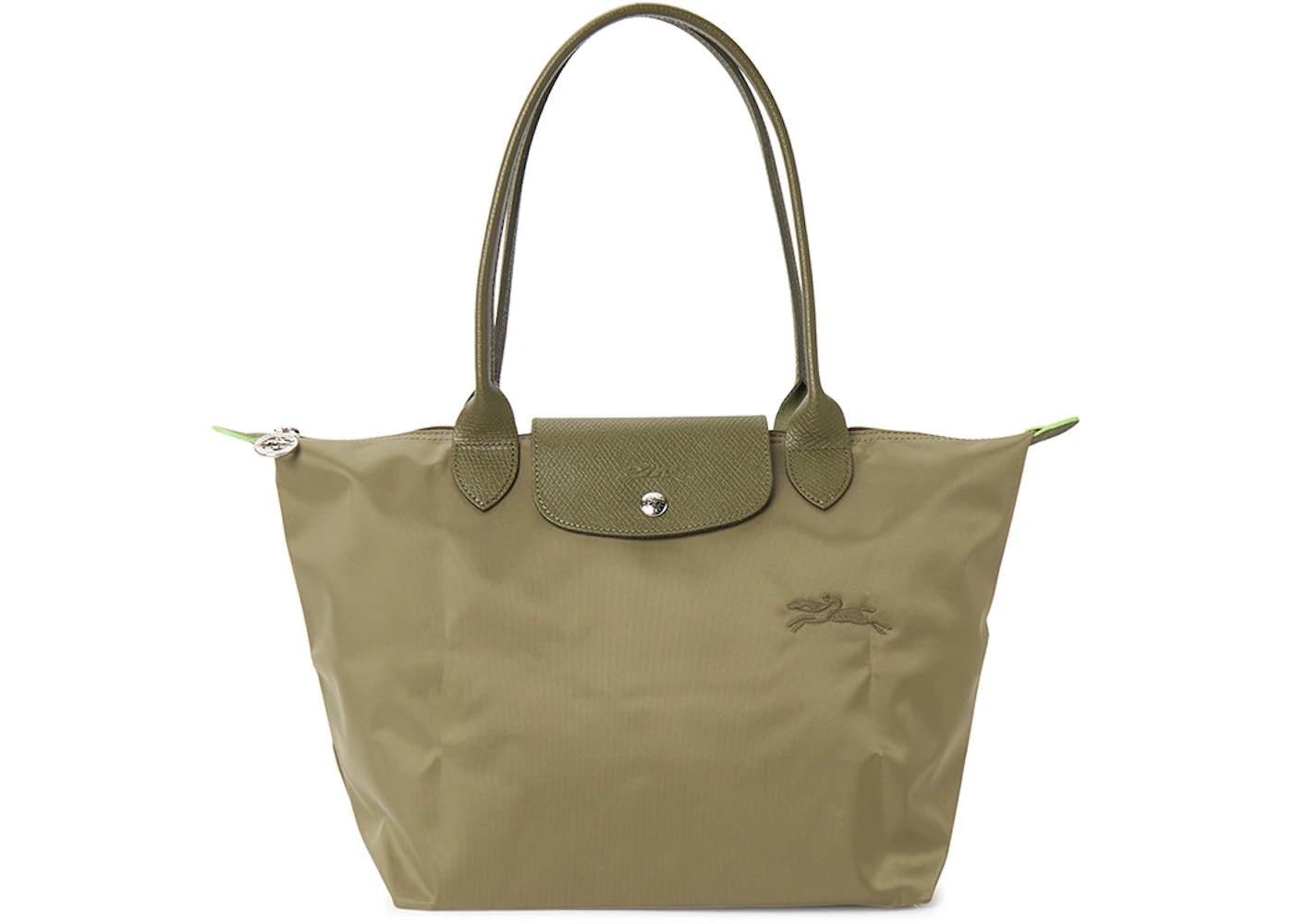 Longchamp Le Pliage Green M Shoulder Bag Khaki