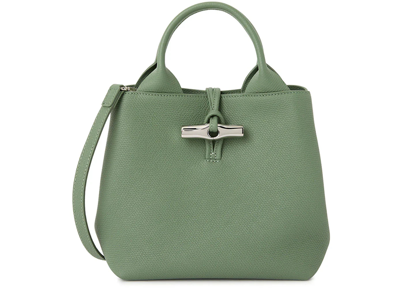 Longchamp Le Roseau S Tote Green