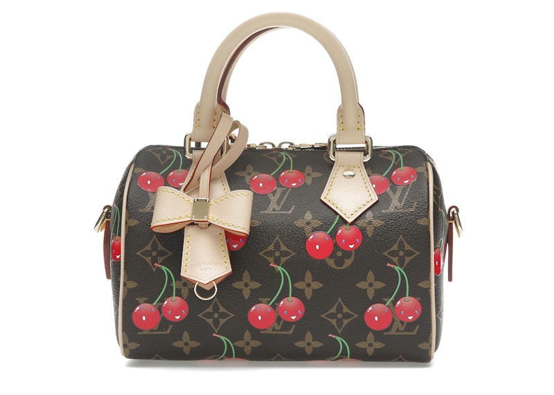 Louis Vuitton x Takashi Murakami Cherry Speedy Bandouliere 20 Brown Monogram