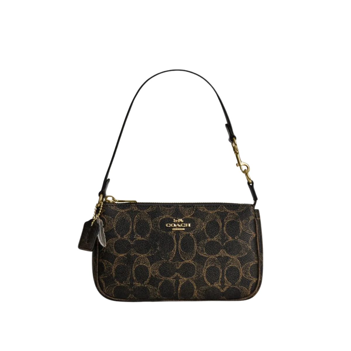 Coach Nolita 19 In Loved Signature Canvas With Charms Gold Brown