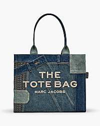 Marc Jacobs Marc Jacobs The Deconstructed Denim Large Tote Bag Indigo Multi Indigo Multi