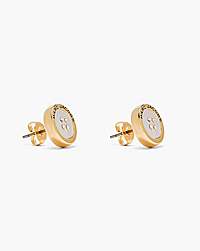 Marc Jacobs Marc Jacobs The Button Mother Of Pearl Stud Earrings Gold/Mop Gold/mop