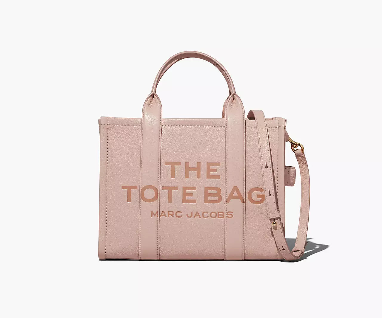 Marc Jacobs The Leather Medium Tote Bag 'Rose'