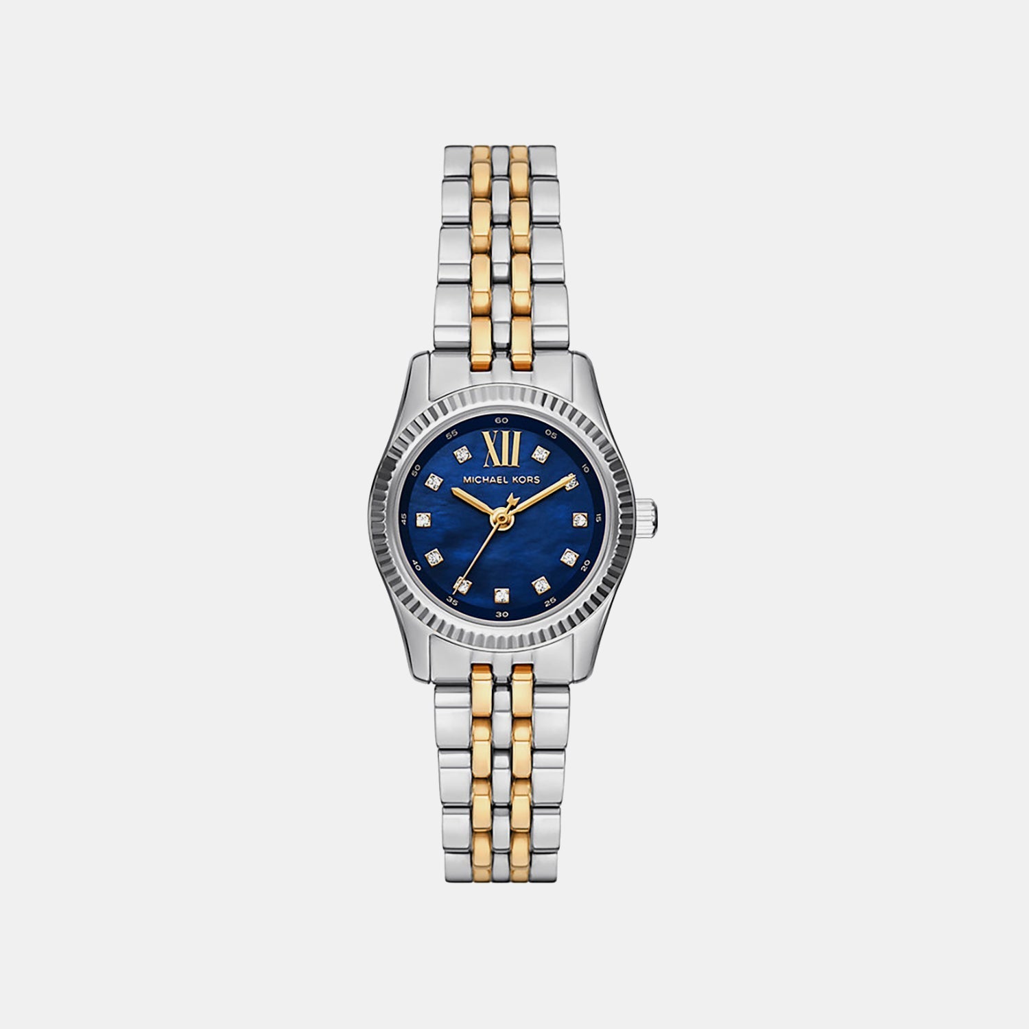 Michael Kors Lexington Women Quartz Mother Of Pearl Dial Analog Stainless Steel Watch Mk4865