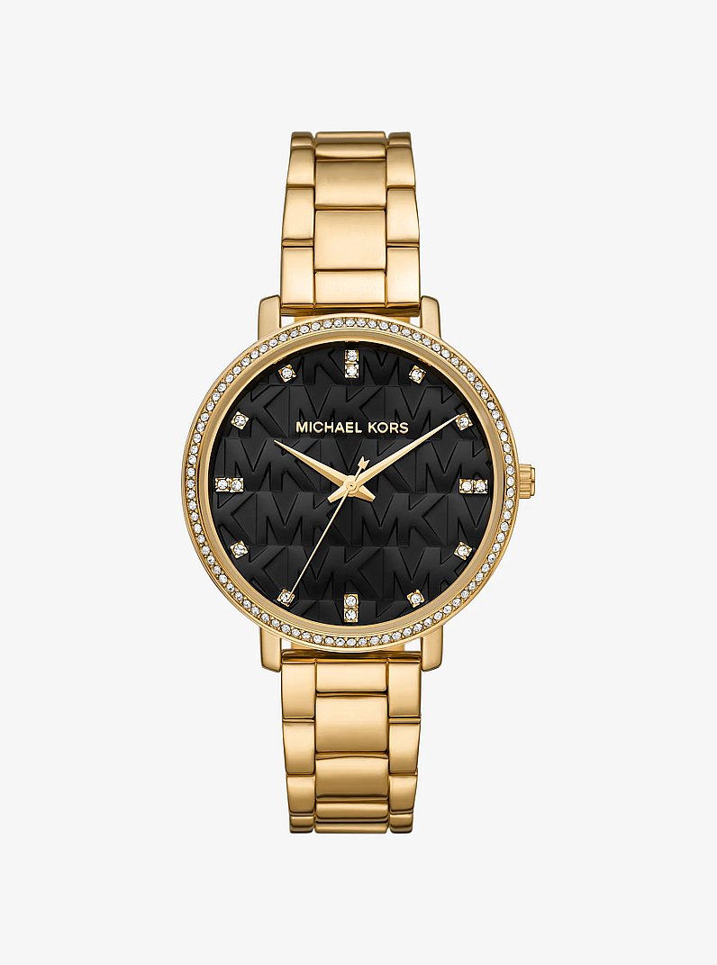 Michael Kors Pyper Pav Gold-Tone Watch