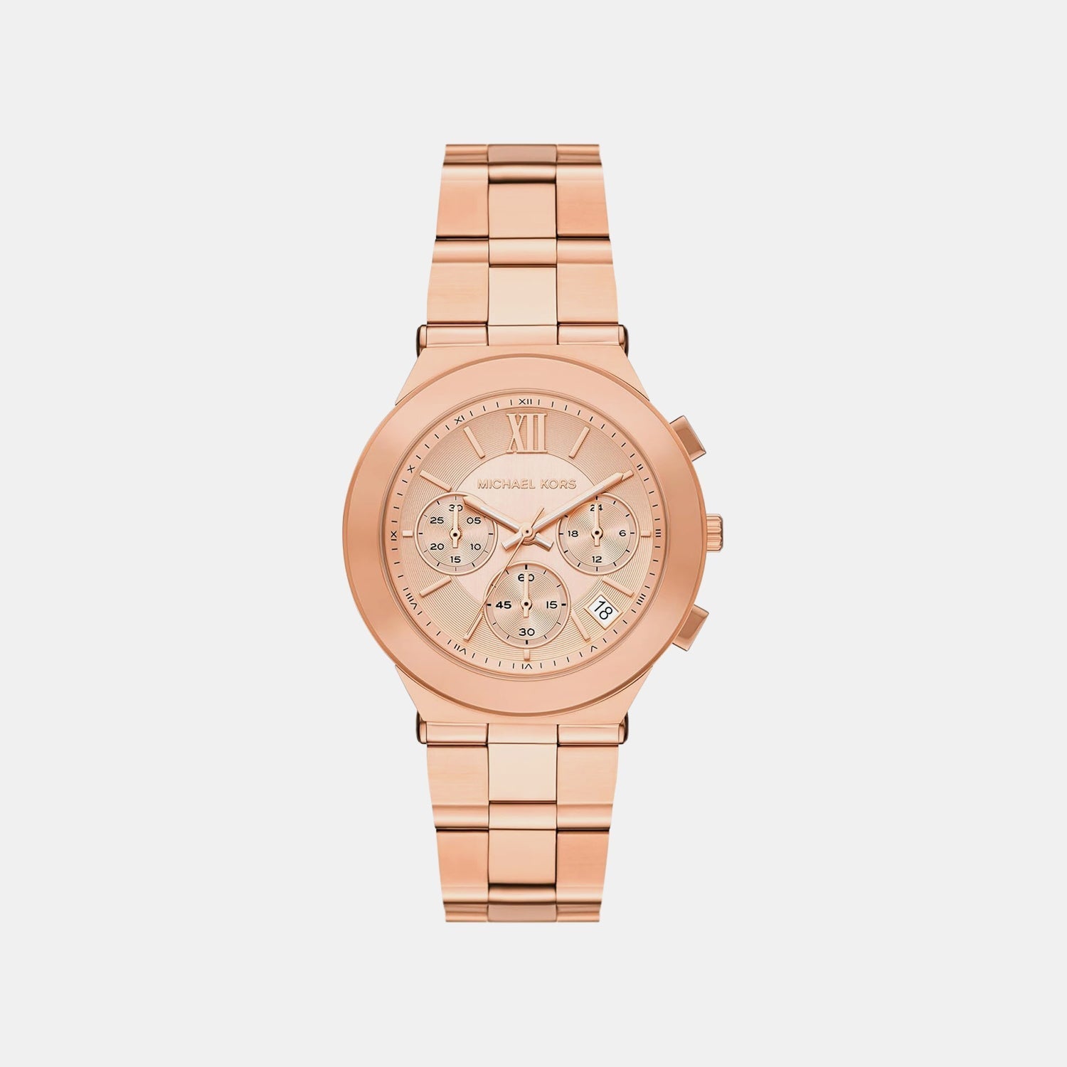 Michael Kors Billie Women Quartz Rose Gold Dial Chronograph Stainless Steel Watch Mk7604