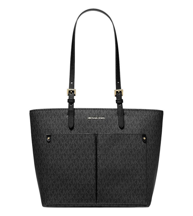Michael Kors Black Jet Set Medium Tote Black