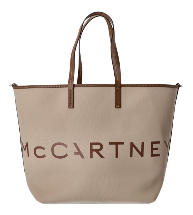 STELLA MCCARTNEY Beige Logo Tote