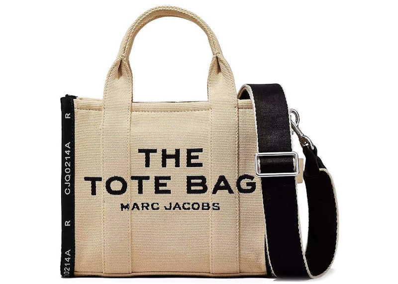 Marc Jacobs The Jacquard Small Tote Bag Warm Sand Beige