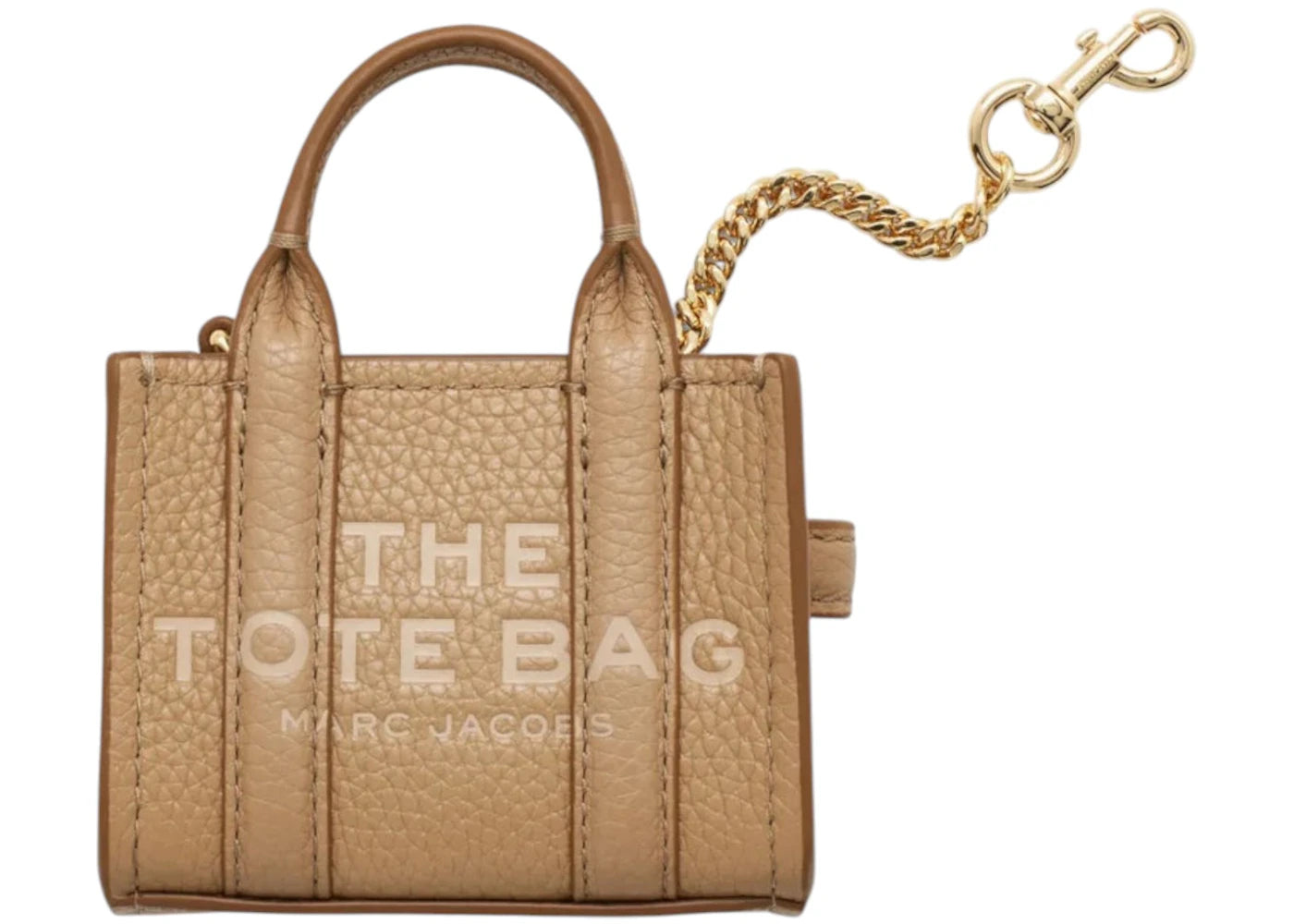 Marc Jacobs The Nano Tote Charm Bag Camel