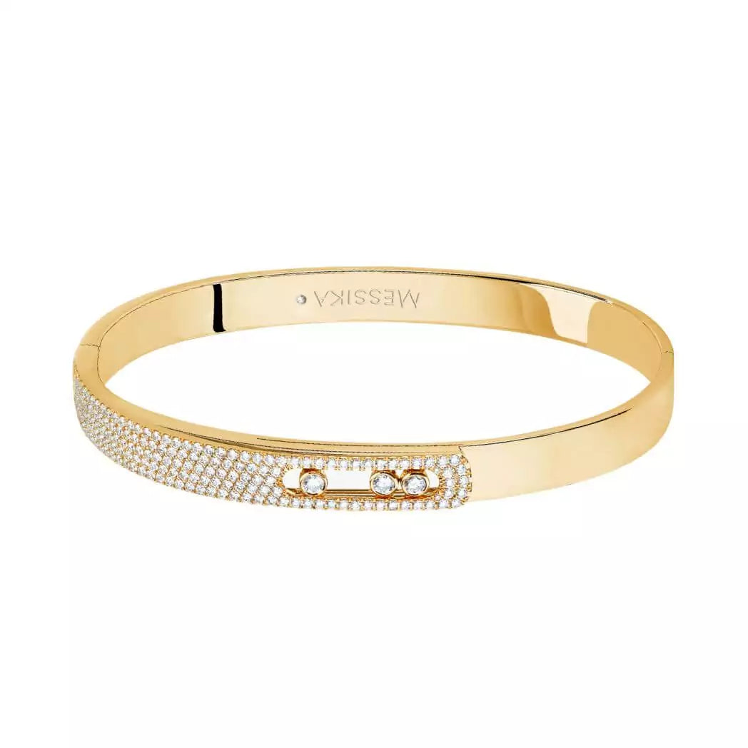 Messika Move Noa Pave 06371-YG Yellow Gold Diamond Bracelet