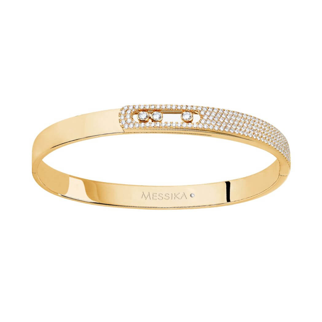 Messika Move Noa Pave 06371-YG Yellow Gold Diamond Bracelet