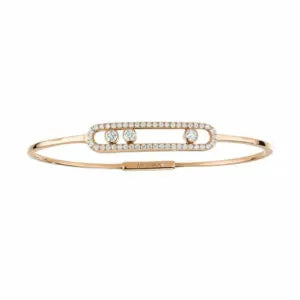 Messika Move Pave Thin 05032-PG Rose Gold Diamond Bracelet