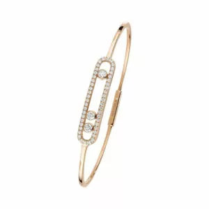 Messika Move Pave Thin 05032-PG Rose Gold Diamond Bracelet