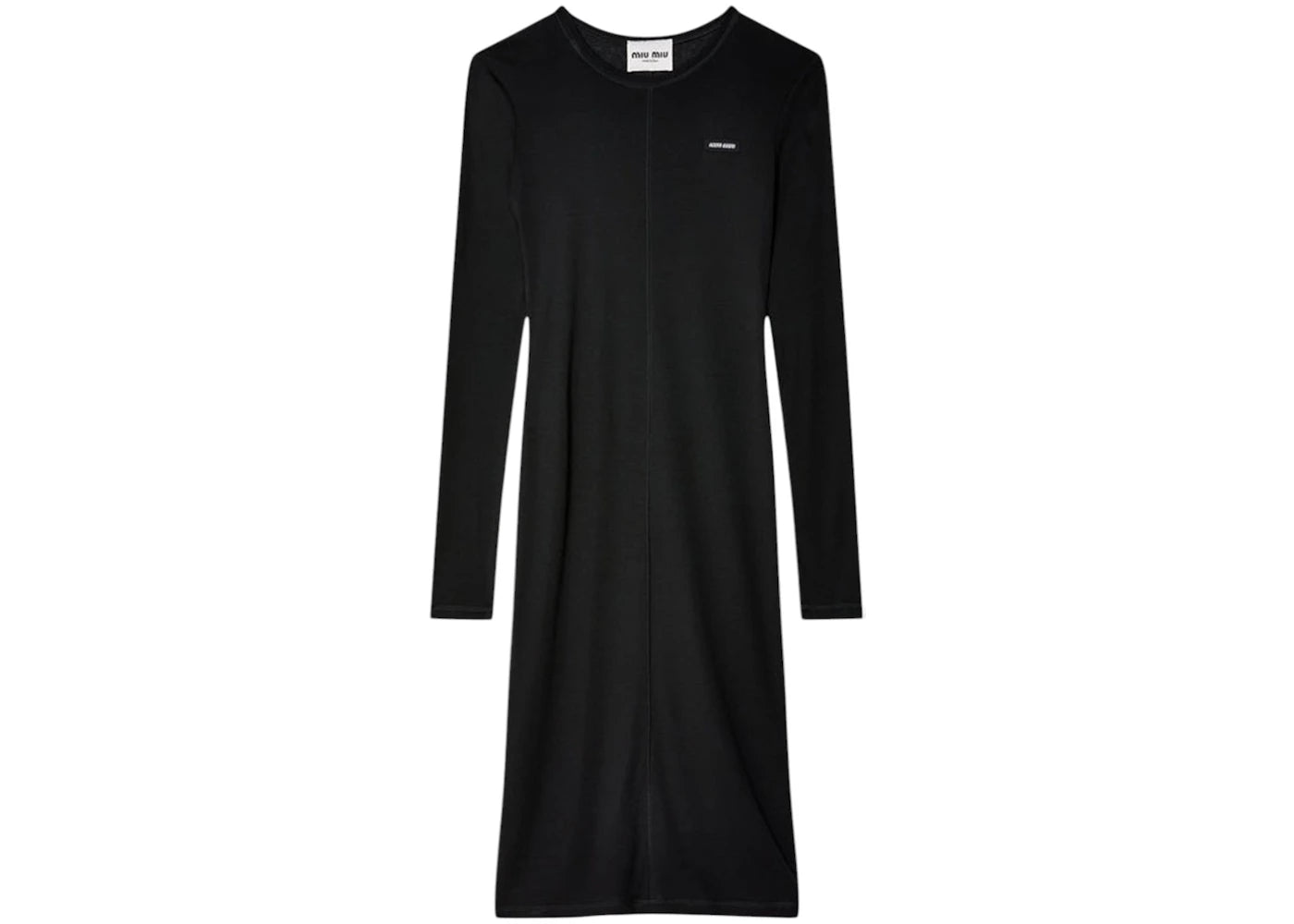 Miu Miu Silk Jersey Dress Nero