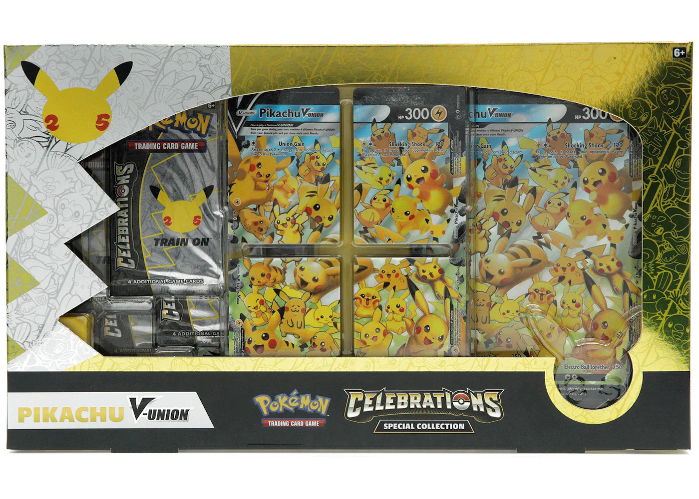 Pokemon Tcg 25Th Anniversary Celebrations Pikachu V Union Special Collection Box