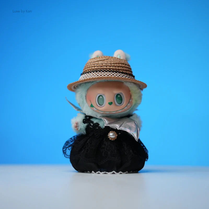 Pop Mart Labubu Doll Vintage Picnic Outfit - 2 Piece Set